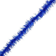 Blue Tinsel Garland – 30 Feet Thin Metallic Foil Glitter Garland for Christmas