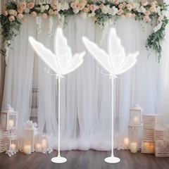 2PCS Butterfly Aisle Lights, 25W LED Ambient Lights, 110V Butterfly Floor Lamps