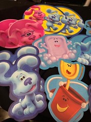 Blues clue party decor center pieces, party supplies birthday party decorations