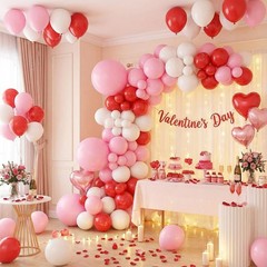 150 PCS Pink Balloons Different Size of 18 12 10 5 Inch, Pink Latex Balloon G…