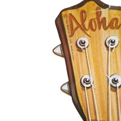Vintage Ukulele Luau Party Die Cut Paper Decoration Beistle 1979 Hawaiian