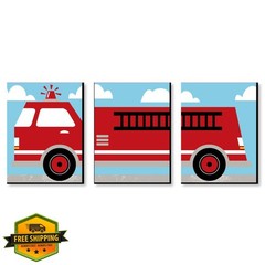 Big Dot Happiness Fire Truck 3 Prints