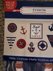 Amscan Nautical Cutouts 12pc Value Pack Party Celebration Various Prints & Sizes