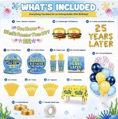 SpongeBob Birthday Party Kit for 25th Birthday Party Supplies