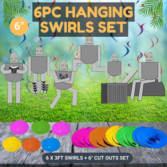 THE Wild Robot Hanging Swirl banner party supplies decoration balloons birthday