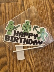 Minecraft Birthday Party Decorations Banner Cake Topper Balloons & More 2 Packs