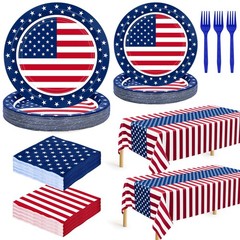122 PCS 4th of July Decorations, 250th Anniversary USA Patriotic