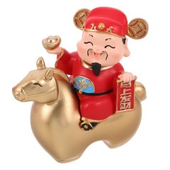 Housewarming Cai Shen Figurine Business Opening Statue Chinese New Year Decor