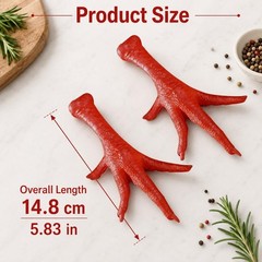 2PCS Artificial Chicken Feet Realistic Fake Food Props Display