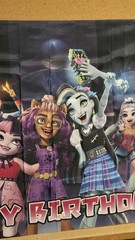 MONSTER HIGH – BACKDROP / TAPESTRY – 57″ x 40″ FOR PARTY, ROOM, ANY OTHER EVENT