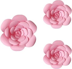 3pcs Party Paper Flower Wedding Flower Backdrop Decorations DIY Handcrafted F…