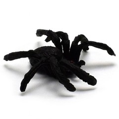 5Pcs Flexible Plastic Simulation Spiders Black Joke Prank Toy Halloween Gifts;Q6