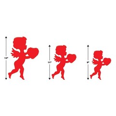 Beistle Valentine’s Day Cupid Cutouts 6 Pack Assorted Sizes Wall or Window Decor
