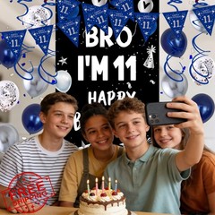 HULASO 11th birthday boy decorations