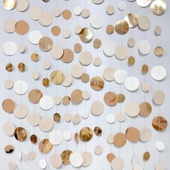 Champagne Gold Party Decorations Circle 14 meters/46 feet,