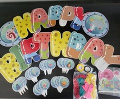 Spongebob Squarepants Birthday Party Decorations Supplies Background Cupcake