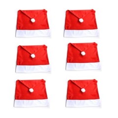 10 Christmas Chair Covers Dinner Table Santa Hat Home Decorations Ornaments Gift