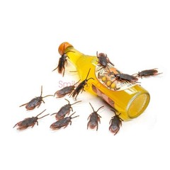 Prank Cockroaches Realistic Cock Roach Rubber Fake Creepy Bugs Gag Toy Joke 40pc