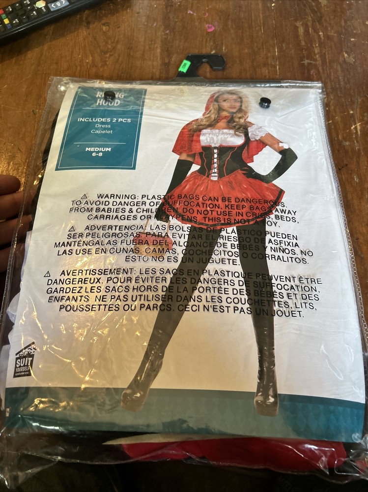 Red Riding Hood Costume Womans Medium 6-8