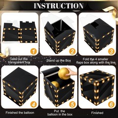 Prom Graduation Boxes Decoration 2026 Photo Booth Column 12 Inch 8 PCS Set