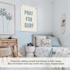 Coastal Beach Room Decor, Surf Wall Hanging Flag Banner, Coastal Room Aesthet…