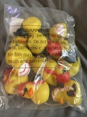 Dozen 12 Classic Pirate Rubber Ducks! Party Ducks 2×2″ New In Packaging!