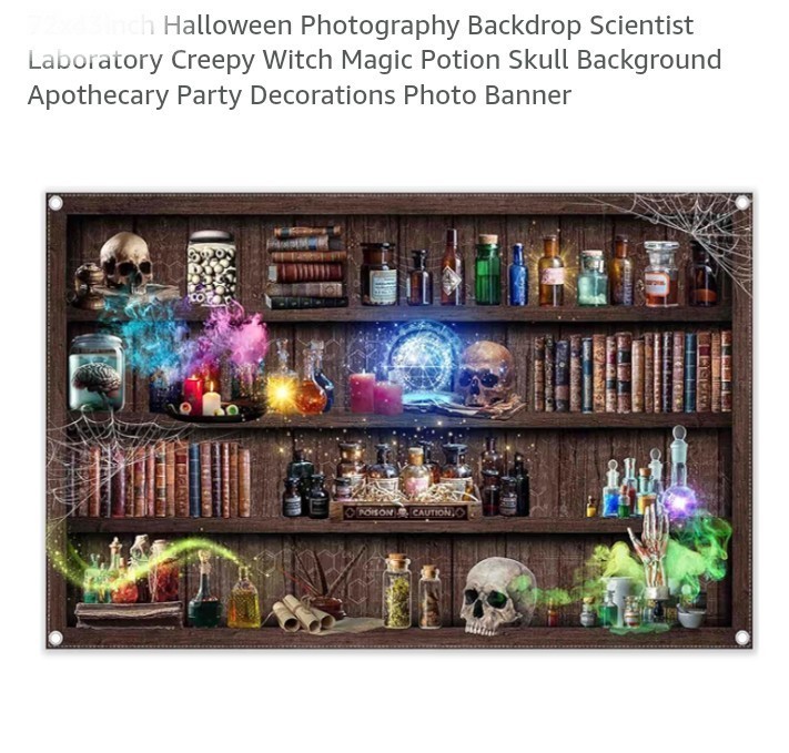 Mad Scientist Backdrop Banner (5×8 Ft.) Decoration Vinyl
