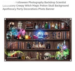 Mad Scientist Backdrop Banner (5×8 Ft.) Decoration Vinyl