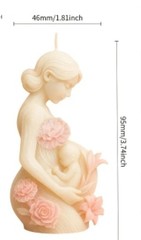 30 Velas de mama embarazada como Recuerdos para Baby Shower, 1.81″ W x 3.75″ H