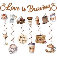 Love is Brewing Bridal Shower Decorations Love is Brewing Banner Garland Hang…