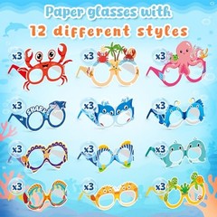 36PCS Under the Sea Party Decorations, Ocean Party Favors Sea Animal Themed