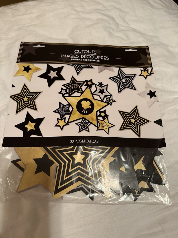 Awards Night Hollywood Movie Prom Theme Party Decoration 30 ct. Paper Cutouts