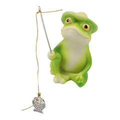 Resin Frog Statue for Garden Patio Balcony Outdoor Pond Decoration Small Size