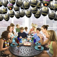 16PCS(8 Phrases) Adult Cynical Abusive Birthday Balloons Funny Rude Hilarious