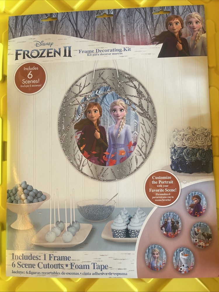 Frozen Birthday Party Decoration Frame and Cutout Photo Decorating Kit