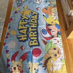 Pokémon Happy Birthday Theme Backdrop Banner 70×42 Big Banner