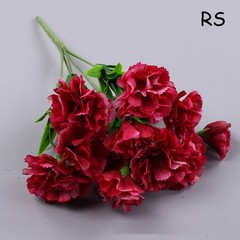 10 Heads Artificial Carnation Home Decor Multi Color Beauty Silk Fake Flower