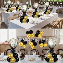 8 Set Table Centerpieces Balloons Stand Kit, 80 Pcs Latex Balloons and Table …