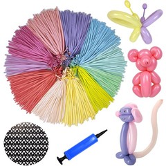 100Pcs 260 Balloons qualatex with 1 Hand Balloon Pump Kit Professional Premi