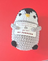 Handmade Emotional Crochet Penguin – You’re My Penguin Gift for Special Moments