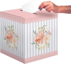 Best Day Ever Floral Spring Bridal Shower Wedding Party Decoration Card Box