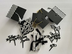 Graduation Party / Cake Decorations Supplies Bundle Table Cake Decor