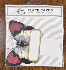 Hester and Cook 13 Packs Name Place Cards Die Cut Butterfly HC062 156 Total