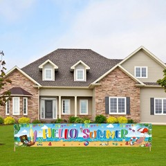 Large 118×20 Inch Polyester Banner – Ideal for Summer and Beach Parties