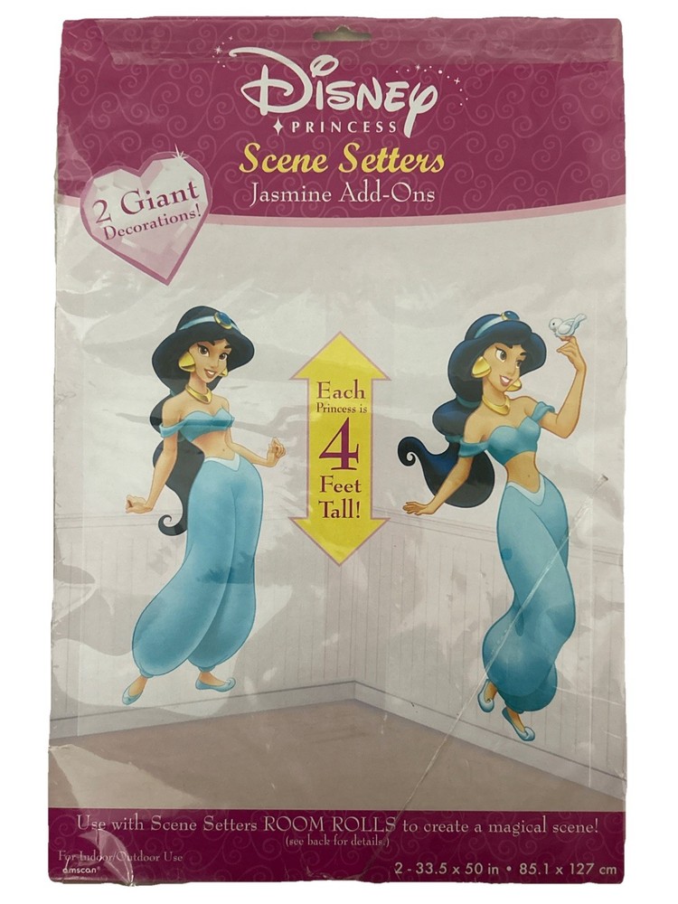 Disney Princess Scene Setters Jasmin Add Ons 2 Giant Decorations