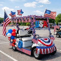 4Th of July Golf Cart Decorations Kit, 250Th Anniversary USA Patriotic Parade De