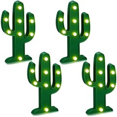Cactus LED Party Lights 4.72×2.76 Inch Mexican Decorations Cactus Shaped Party