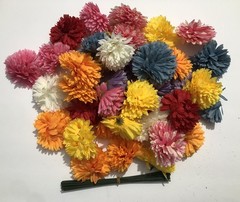 Fake Artificial Marigolds & Stems Flowers Baby Shower Party Wedding EB1D24