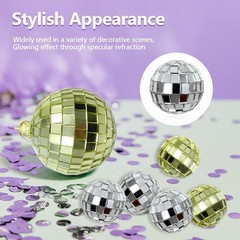 30 Decorative Silver Mirror Disco Balls 3cm – Create a Dreamlike Atmosphere