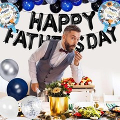 Fathers Day Decorations Banner Balloons Kit Party Supplies Gift Festive
